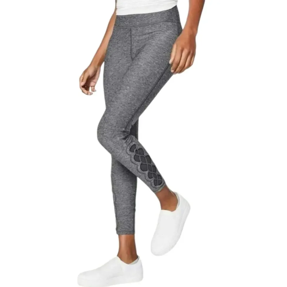 Women's Lululemon Gray Tied To It Leggings Sz 2